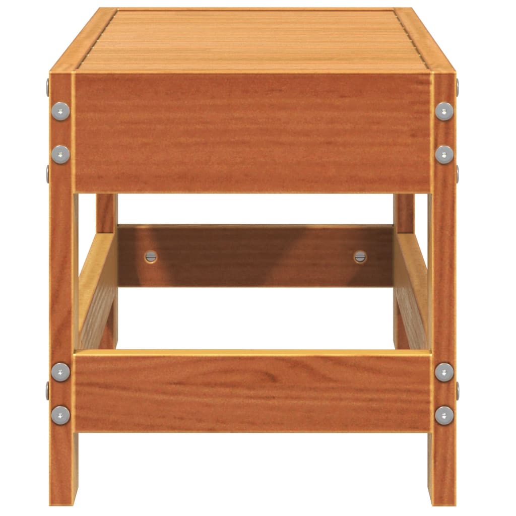 Tuinvoetenbank 62x30x32 cm massief grenenhout wasbruin is nu te koop bij PeponiXL, paradijselijk wonen!