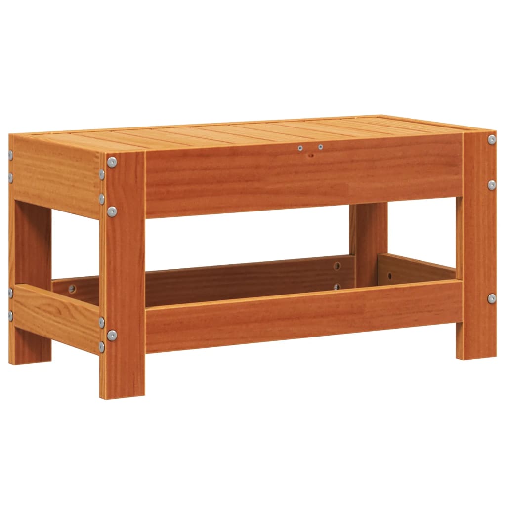 Tuinvoetenbank 62x30x32 cm massief grenenhout wasbruin is nu te koop bij PeponiXL, paradijselijk wonen!