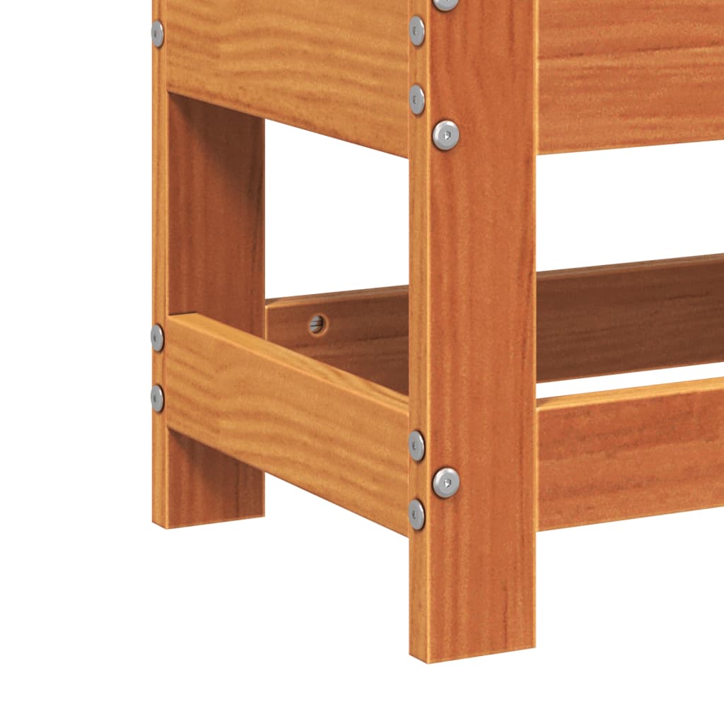 Tuinvoetenbank 62x30x32 cm massief grenenhout wasbruin is nu te koop bij PeponiXL, paradijselijk wonen!