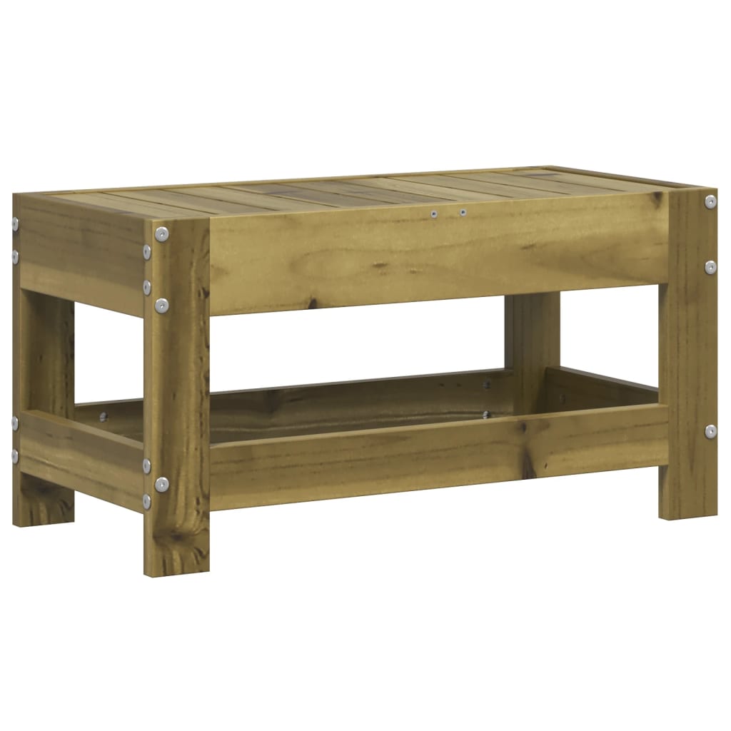 Tuinvoetenbank 62x30x32 cm geïmpregneerd grenenhout is nu te koop bij PeponiXL, paradijselijk wonen!