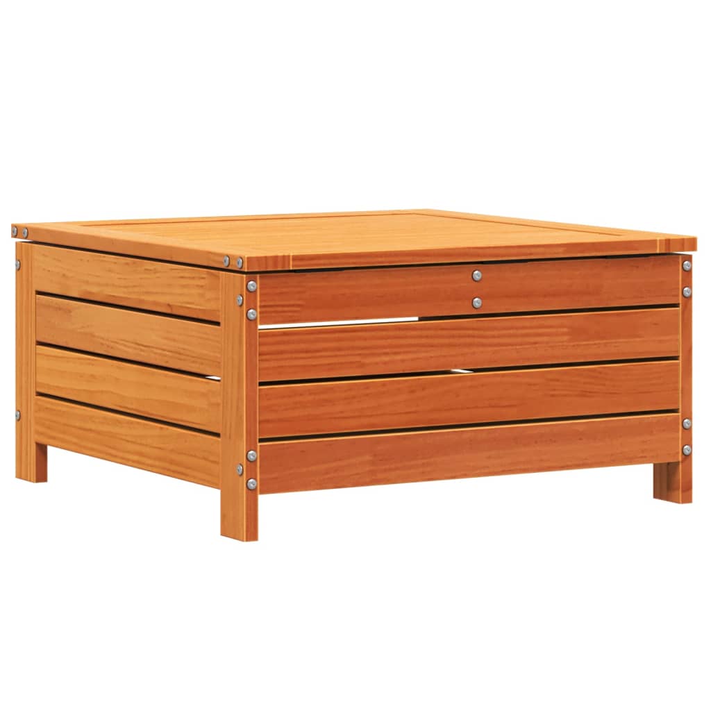 Tuinvoetenbank 62x63,5x32 cm massief grenenhout wasbruin is nu te koop bij PeponiXL, paradijselijk wonen!