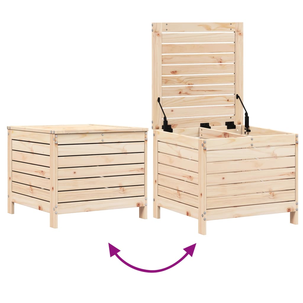 Tuinvoetenbank 62x63,5x53,5 cm massief grenenhout is nu te koop bij PeponiXL, paradijselijk wonen!