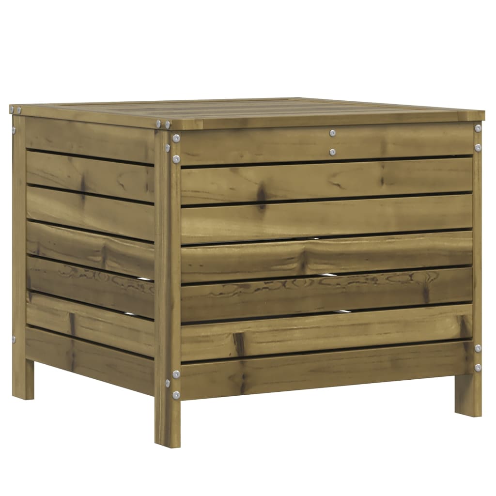 Tuinvoetenbank 62x63,5x53,5 cm geïmpregneerd grenenhout is nu te koop bij PeponiXL, paradijselijk wonen!