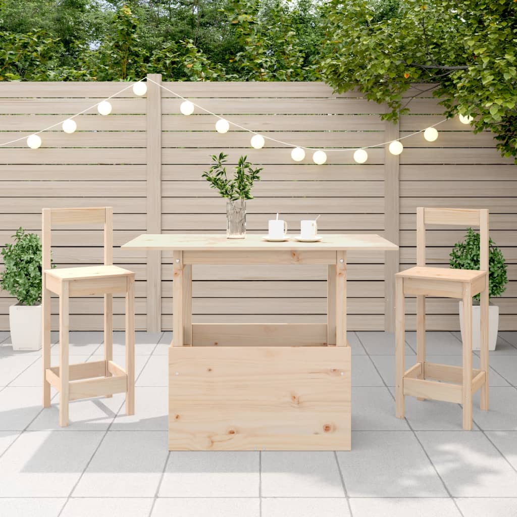 Tuintafel 100x50x75 cm massief grenenhout is nu te koop bij PeponiXL, paradijselijk wonen!