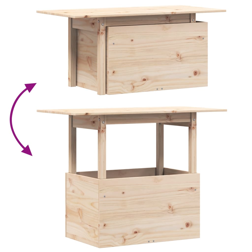Tuintafel 100x50x75 cm massief grenenhout is nu te koop bij PeponiXL, paradijselijk wonen!