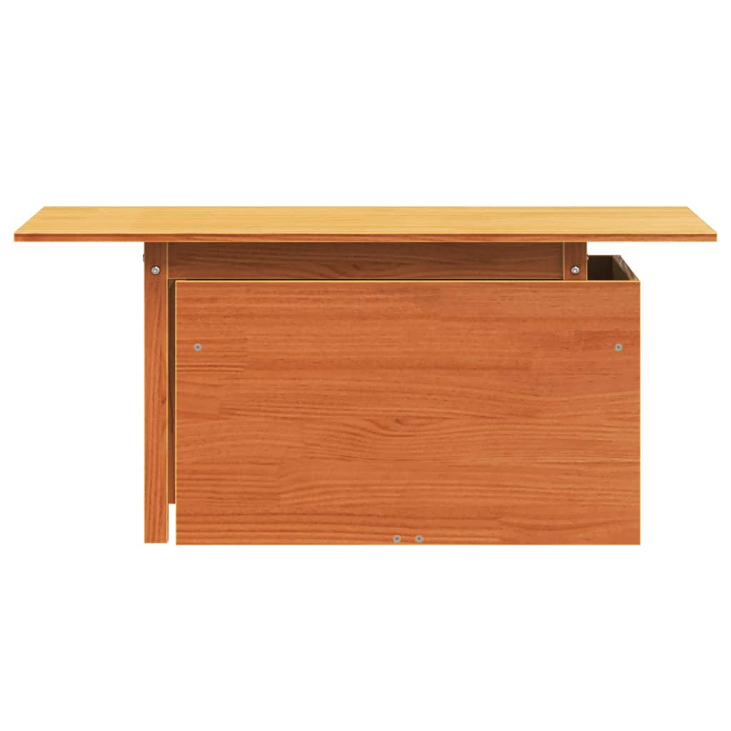 Tuintafel 100x50x75 cm massief grenenhout wasbruin is nu te koop bij PeponiXL, paradijselijk wonen!