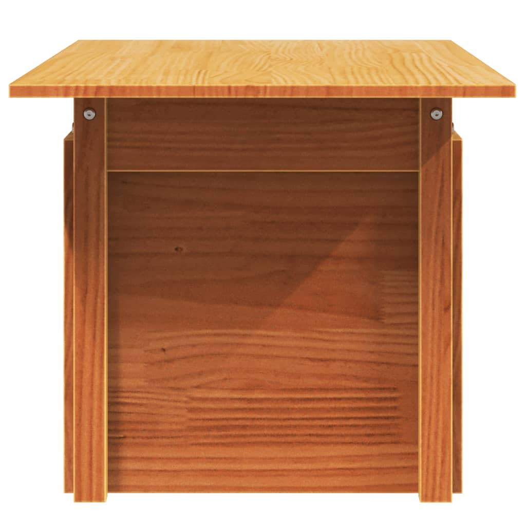 Tuintafel 100x50x75 cm massief grenenhout wasbruin is nu te koop bij PeponiXL, paradijselijk wonen!
