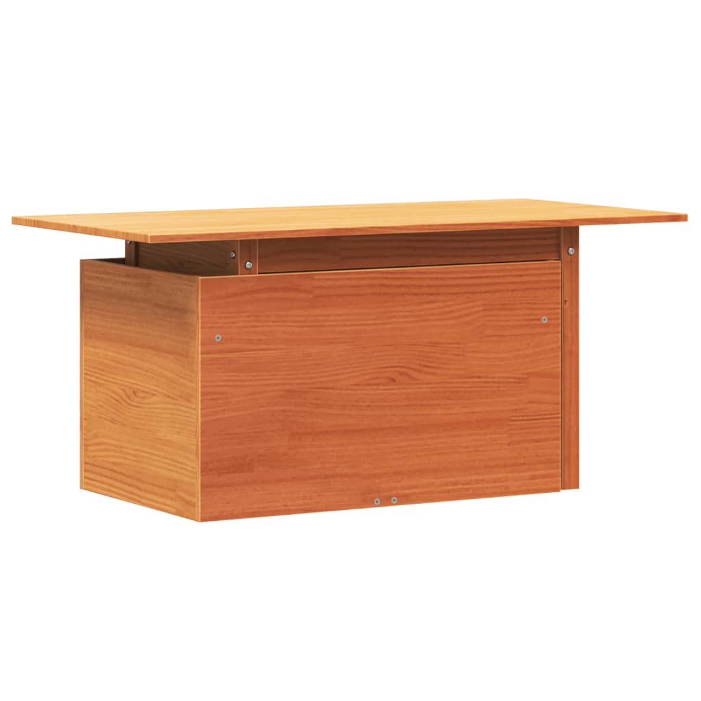 Tuintafel 100x50x75 cm massief grenenhout wasbruin is nu te koop bij PeponiXL, paradijselijk wonen!