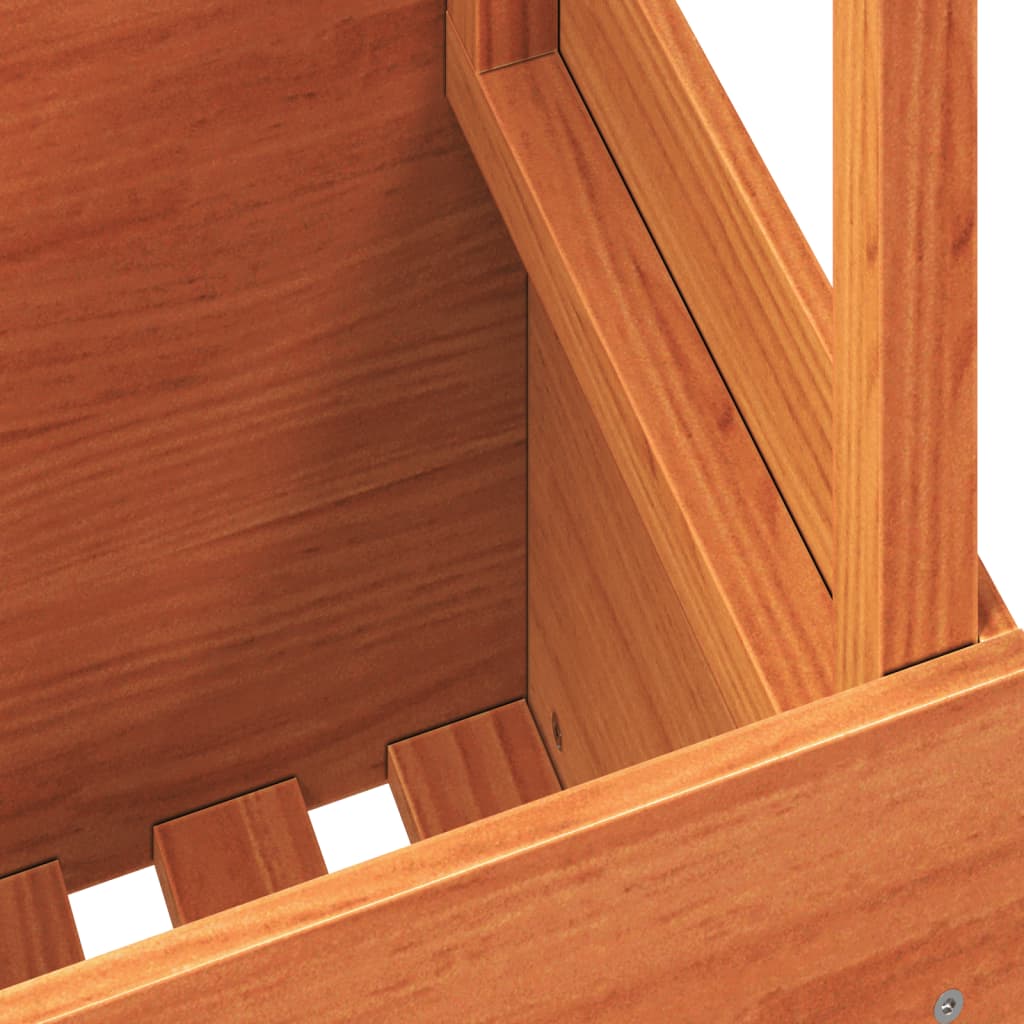 Tuintafel 100x50x75 cm massief grenenhout wasbruin is nu te koop bij PeponiXL, paradijselijk wonen!