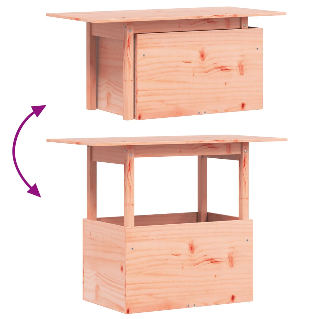 Tuintafel 100x50x75 cm massief douglashout is nu te koop bij PeponiXL, paradijselijk wonen!