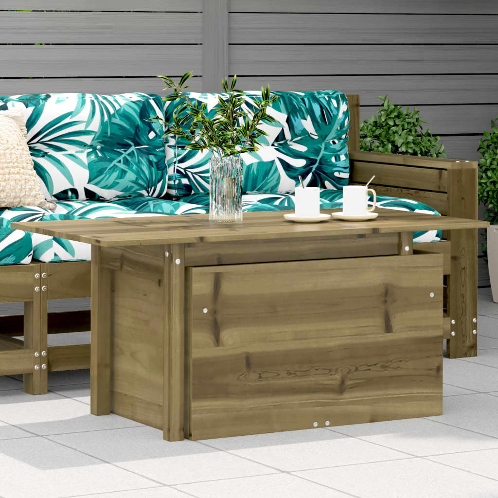 Tuintafel 100x50x75 cm geïmpregneerd grenenhout is nu te koop bij PeponiXL, paradijselijk wonen!
