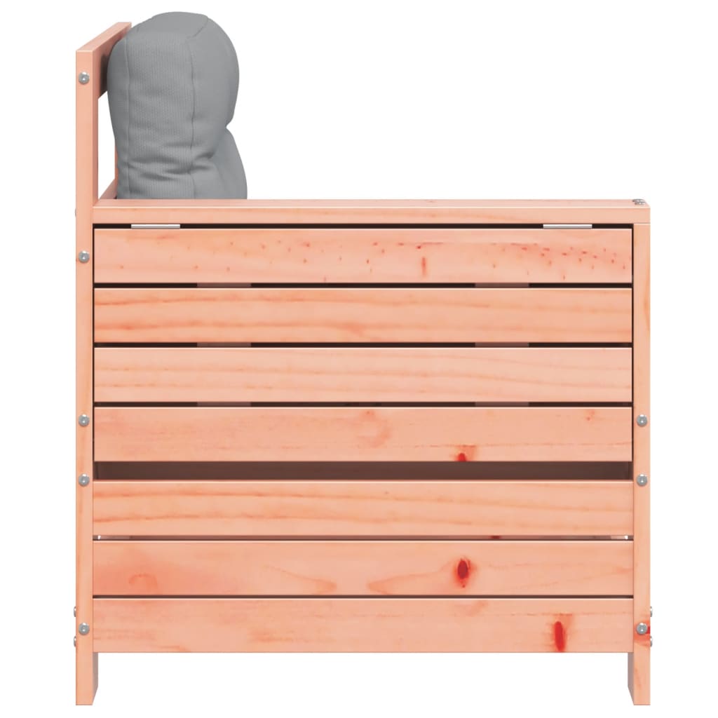 Tuinbank met armleuning en kussens massief douglashout is nu te koop bij PeponiXL, paradijselijk wonen!