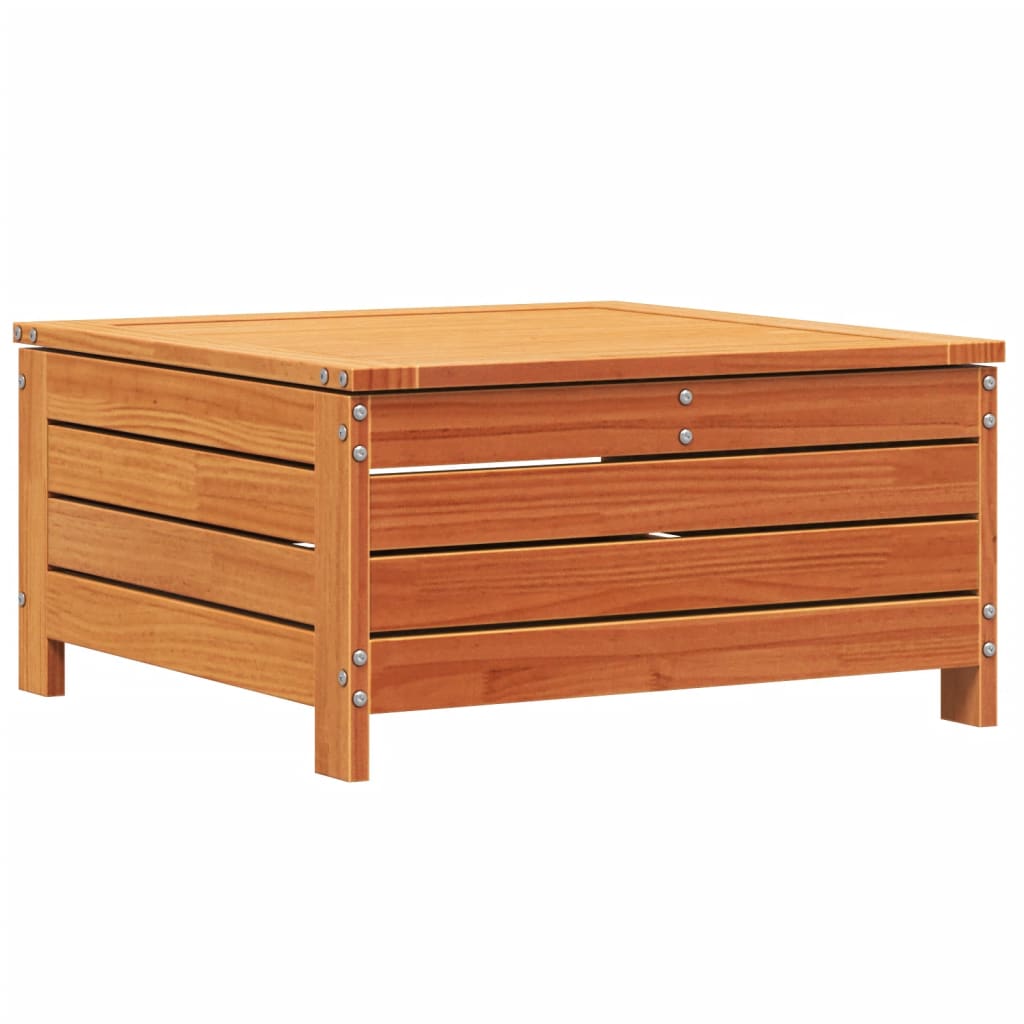 Tuinvoetenbank met kussen massief grenenhout wasbruin is nu te koop bij PeponiXL, paradijselijk wonen!