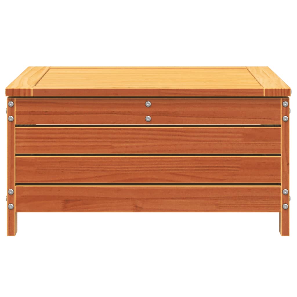 Tuinvoetenbank met kussen massief grenenhout wasbruin is nu te koop bij PeponiXL, paradijselijk wonen!