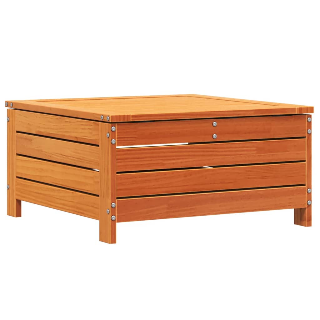 Tuinvoetenbank met kussen massief grenenhout wasbruin is nu te koop bij PeponiXL, paradijselijk wonen!