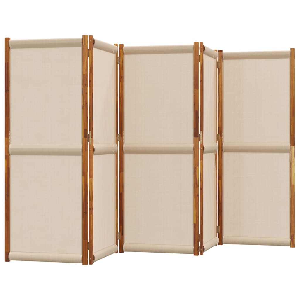 Kamerscherm met 5 panelen 350x180 cm taupe is nu te koop bij PeponiXL, paradijselijk wonen!