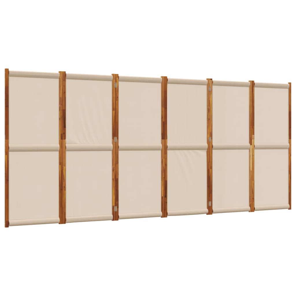 Kamerscherm met 6 panelen 420x180 cm taupe is nu te koop bij PeponiXL, paradijselijk wonen!