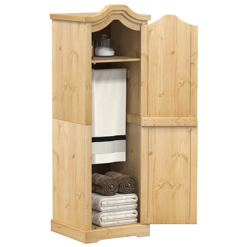 Kledingkast Corona 55x52x170 cm massief grenenhout is nu te koop bij PeponiXL, paradijselijk wonen!