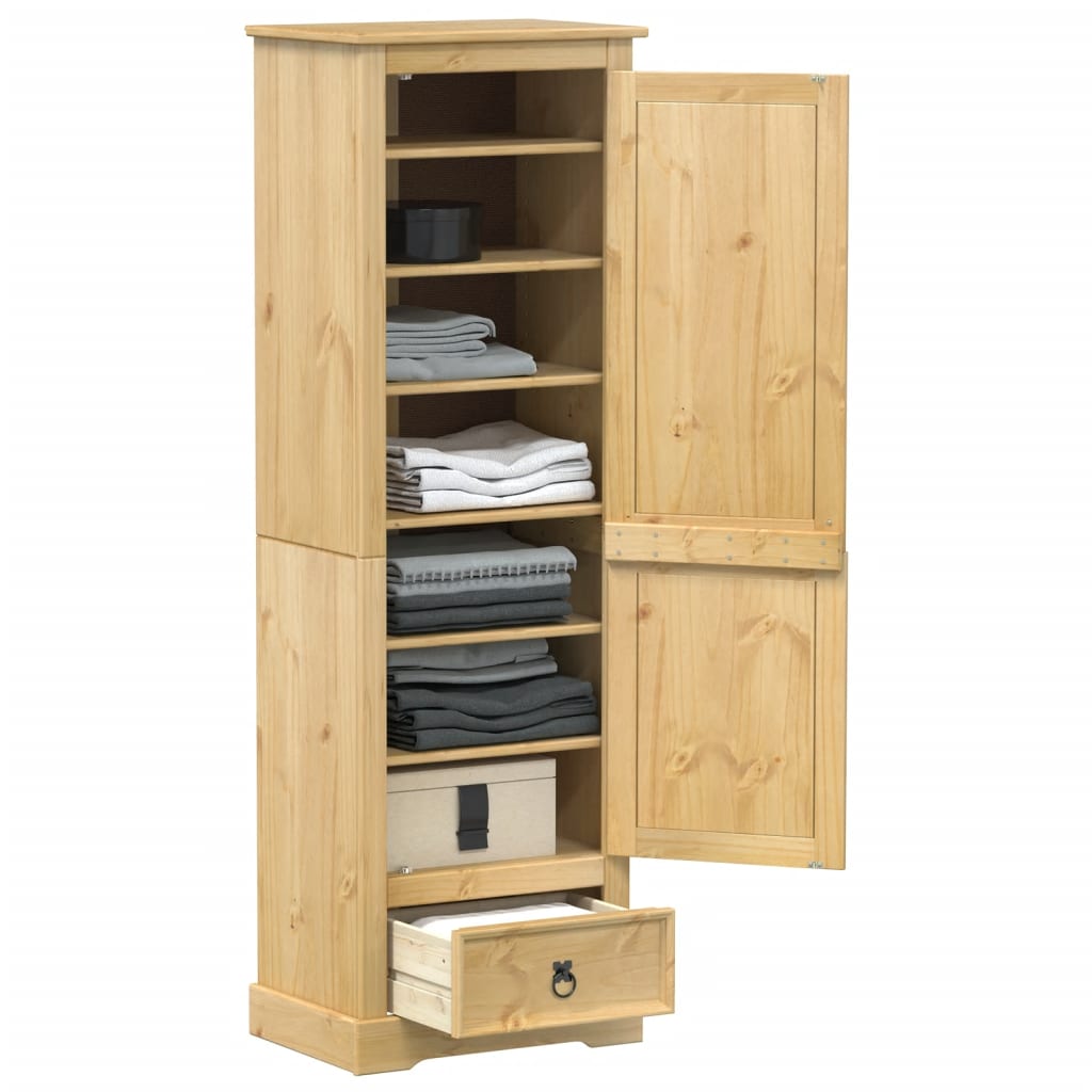 Kledingkast Corona 55x38x170 cm massief grenenhout is nu te koop bij PeponiXL, paradijselijk wonen!