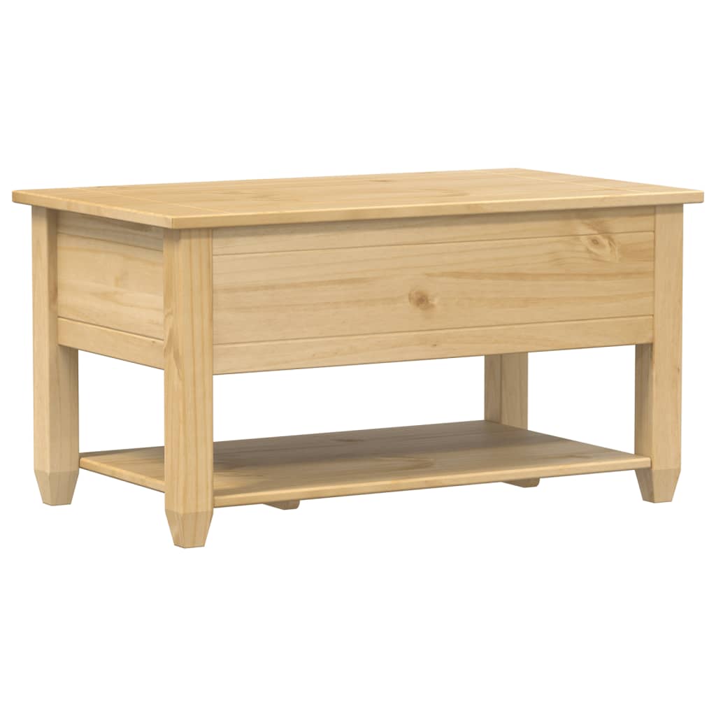 Salontafel met lades Corona 85x50x45 cm massief grenenhout is nu te koop bij PeponiXL, paradijselijk wonen!