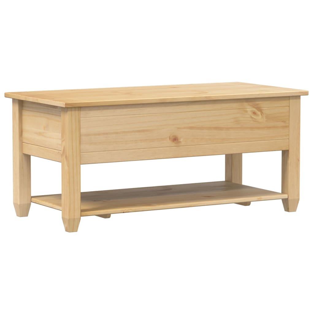 Salontafel met lades Corona 100x48x45 cm massief grenenhout is nu te koop bij PeponiXL, paradijselijk wonen!