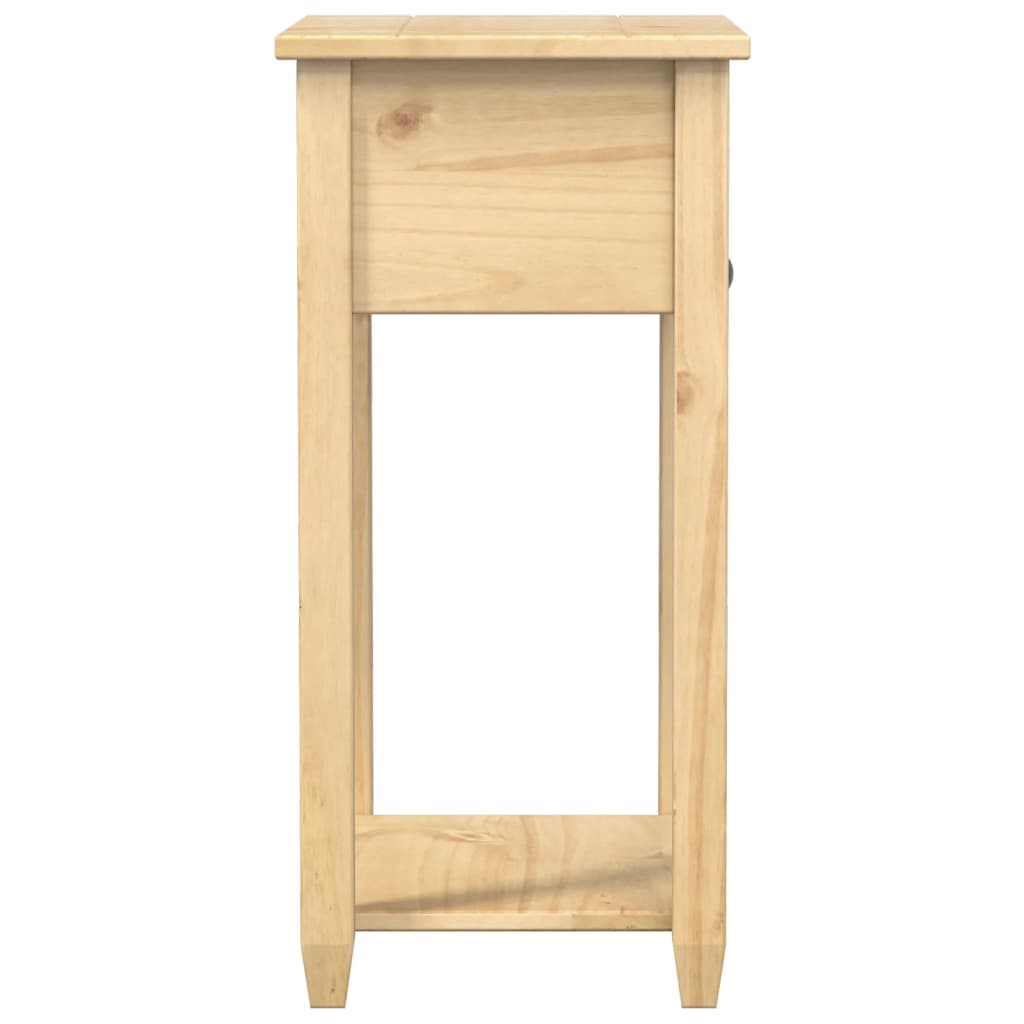 Wandtafel Corona 55x35x73 cm massief grenenhout is nu te koop bij PeponiXL, paradijselijk wonen!