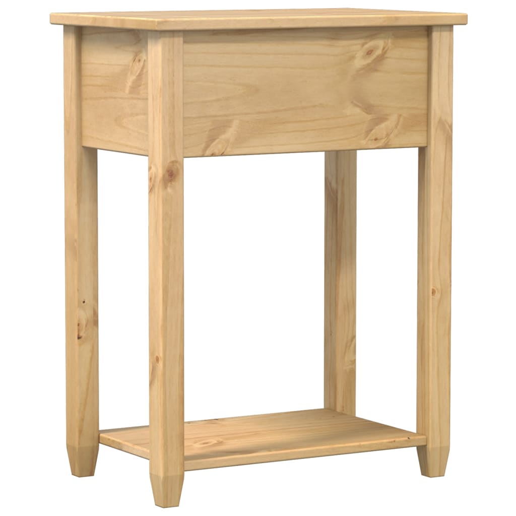Wandtafel Corona 55x35x73 cm massief grenenhout is nu te koop bij PeponiXL, paradijselijk wonen!