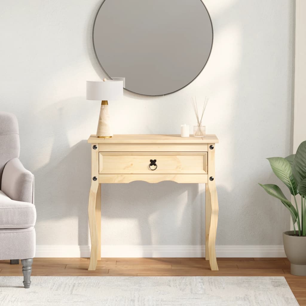 Wandtafel Corona 73x35x73 cm massief grenenhout is nu te koop bij PeponiXL, paradijselijk wonen!