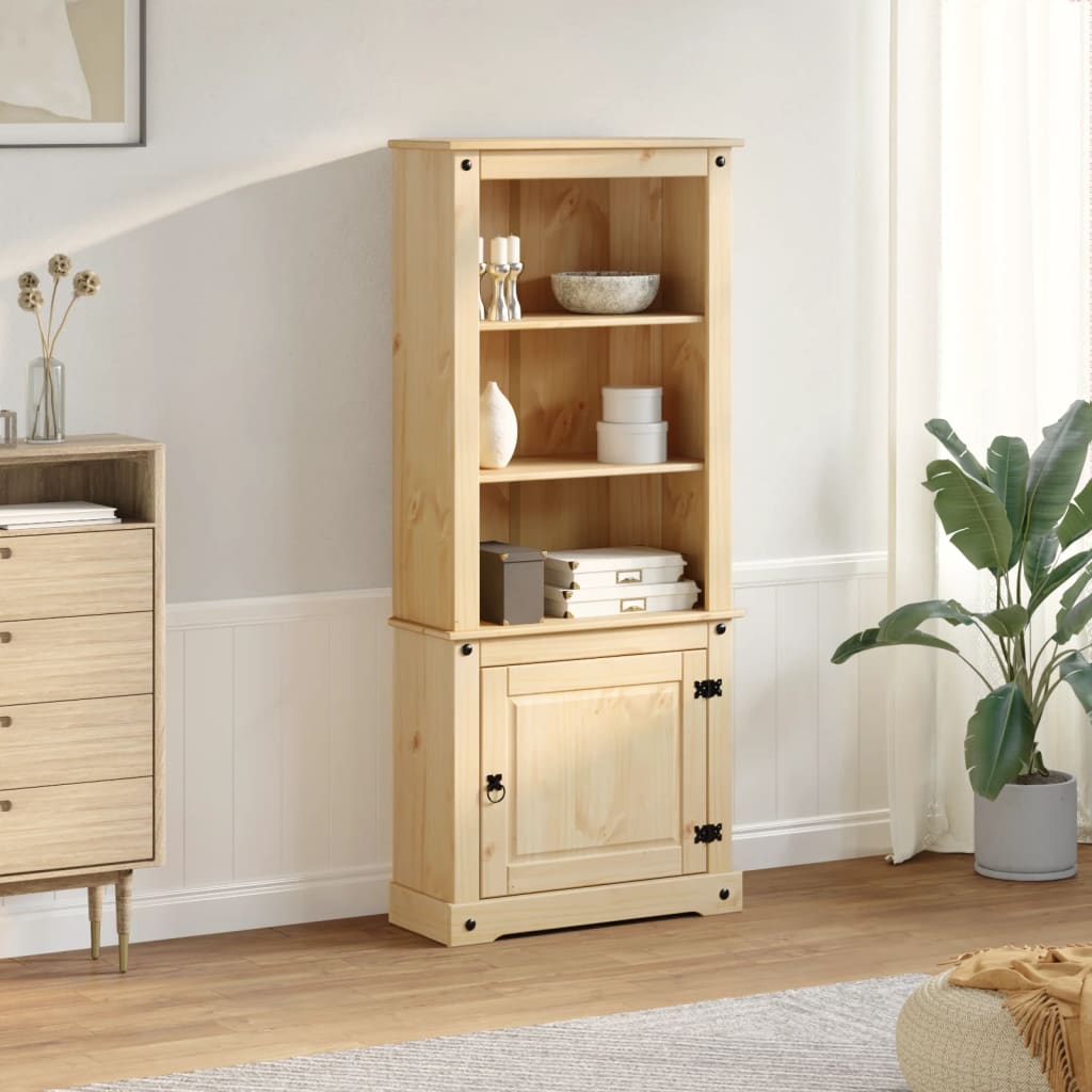 Hoge kast Corona 74x38x170 cm massief grenenhout is nu te koop bij PeponiXL, paradijselijk wonen!
