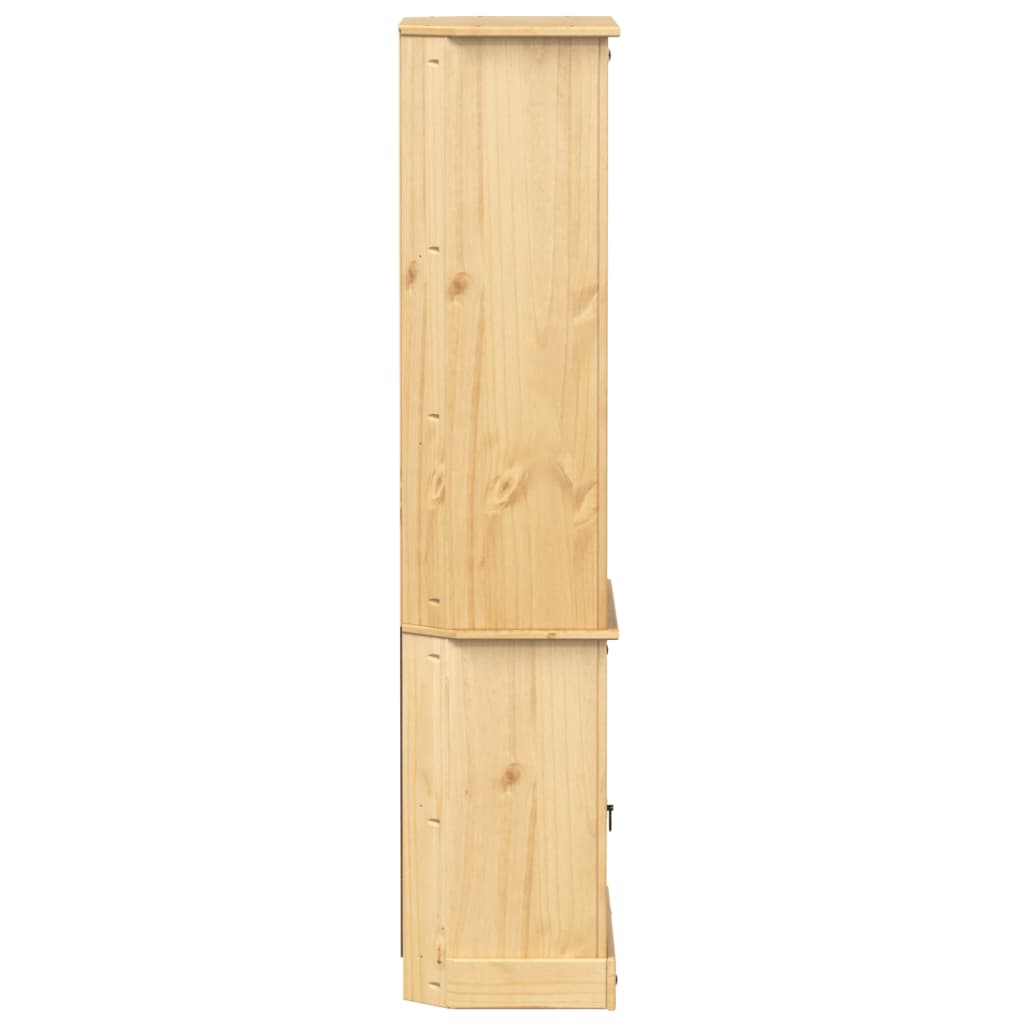 Hoge kast Corona 74x38x170 cm massief grenenhout is nu te koop bij PeponiXL, paradijselijk wonen!