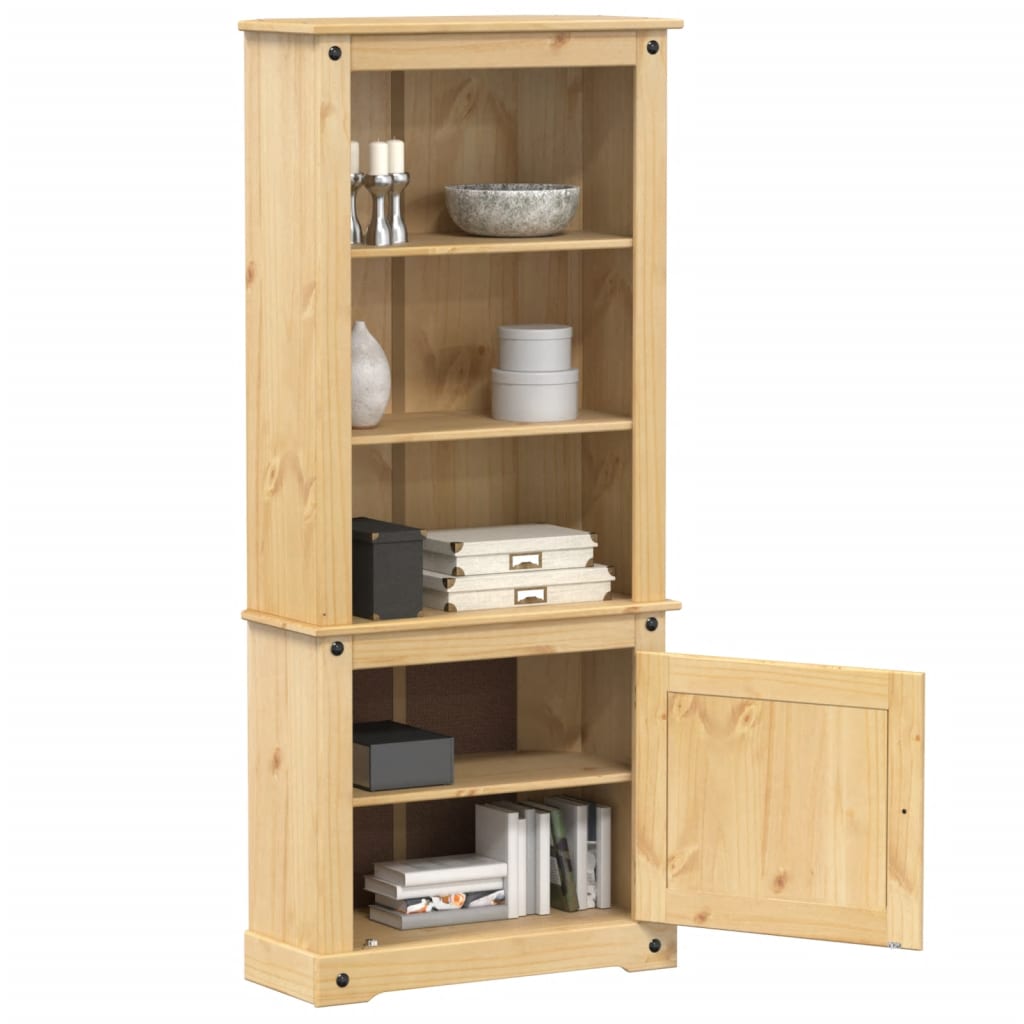 Hoge kast Corona 74x38x170 cm massief grenenhout is nu te koop bij PeponiXL, paradijselijk wonen!