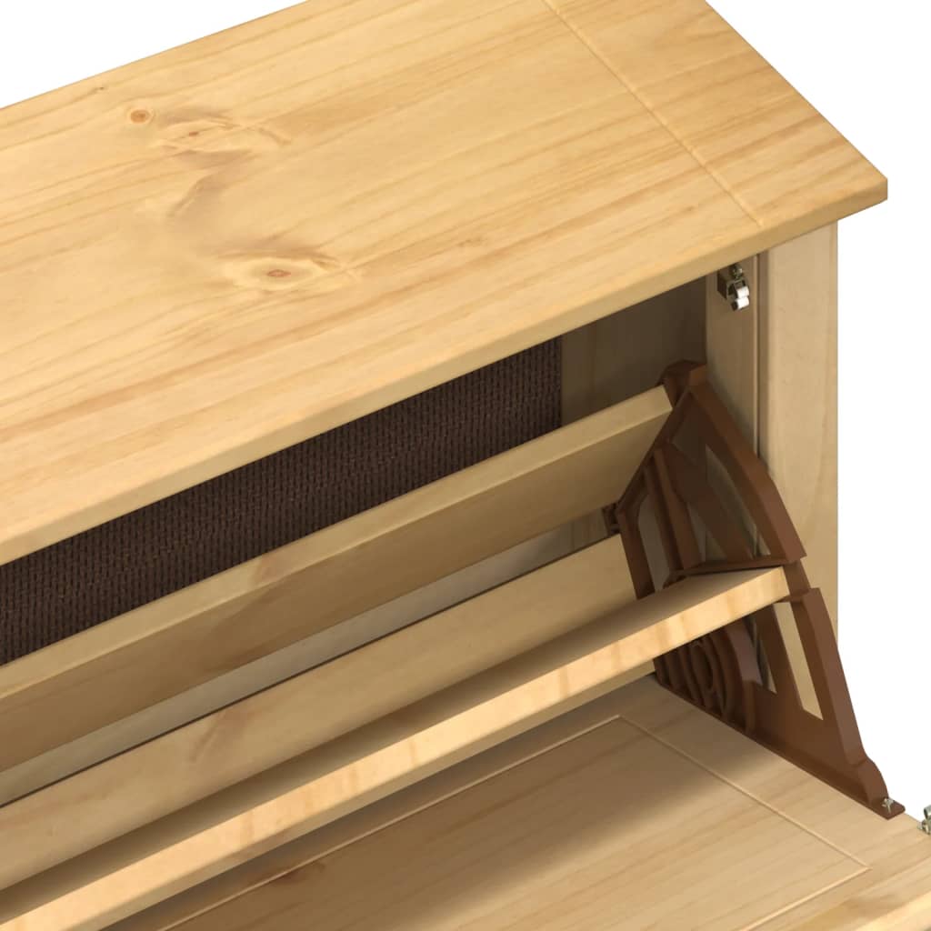 Schoenenkast Corona 99x32x47 cm massief grenenhout is nu te koop bij PeponiXL, paradijselijk wonen!