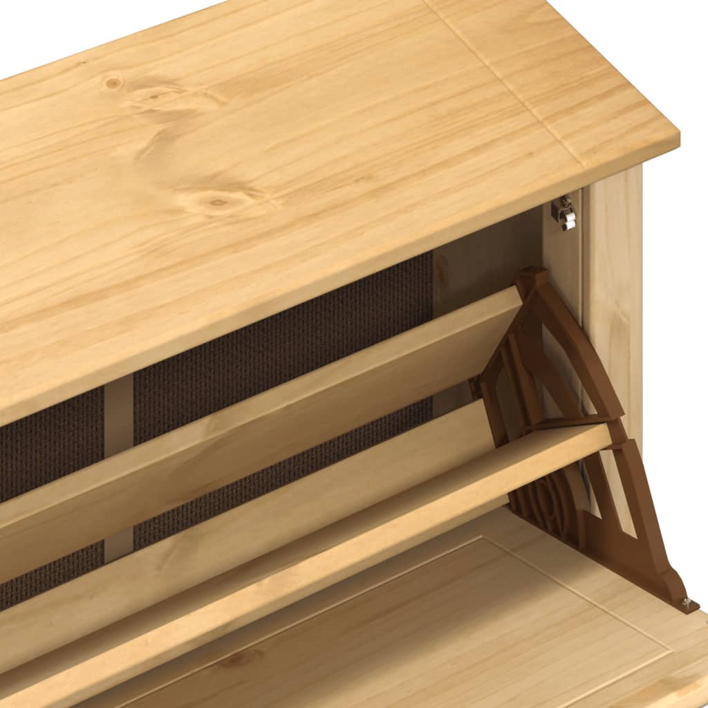 Schoenenkast Corona 99x32x85 cm massief grenenhout is nu te koop bij PeponiXL, paradijselijk wonen!
