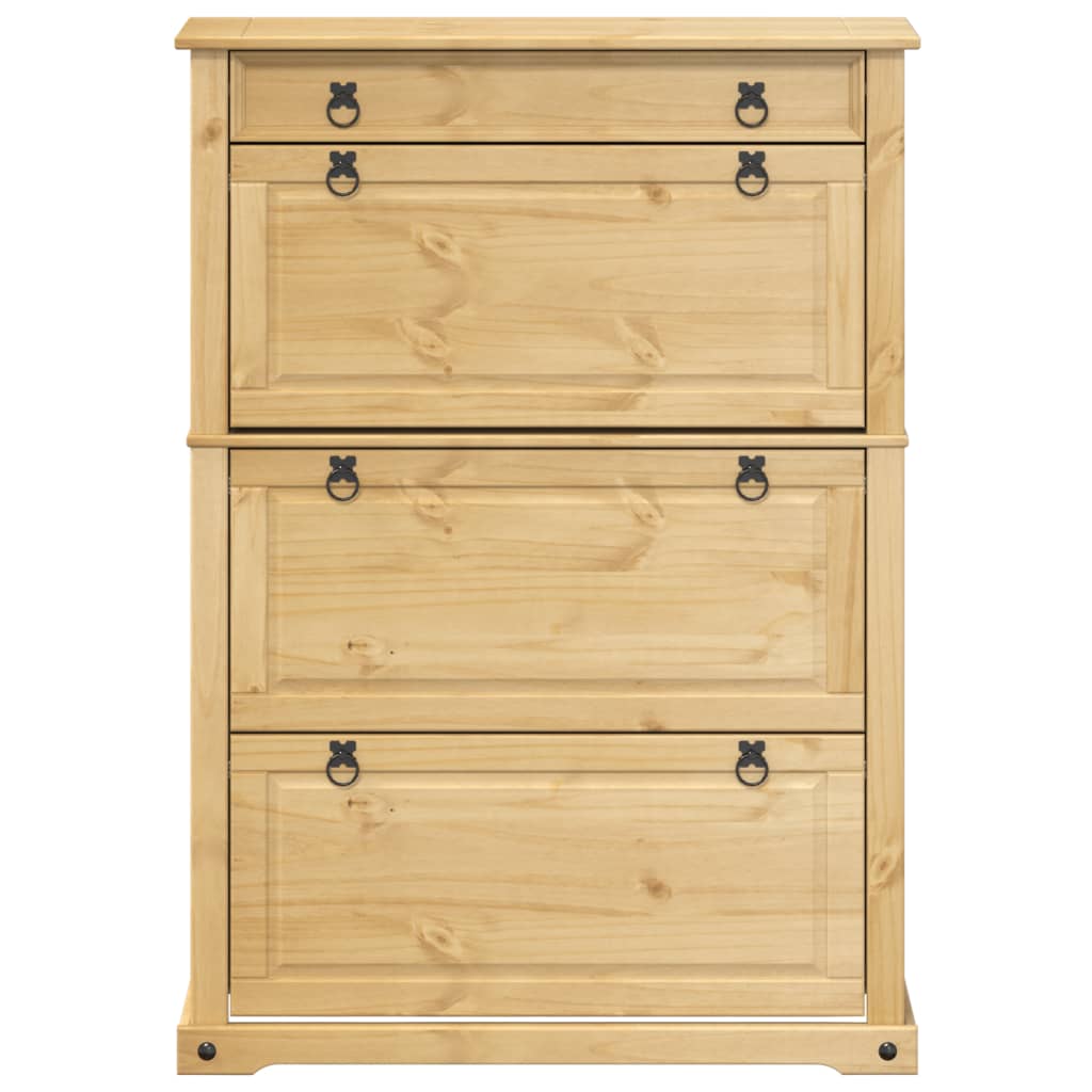Schoenenkast Corona 99x32x138 cm massief grenenhout is nu te koop bij PeponiXL, paradijselijk wonen!
