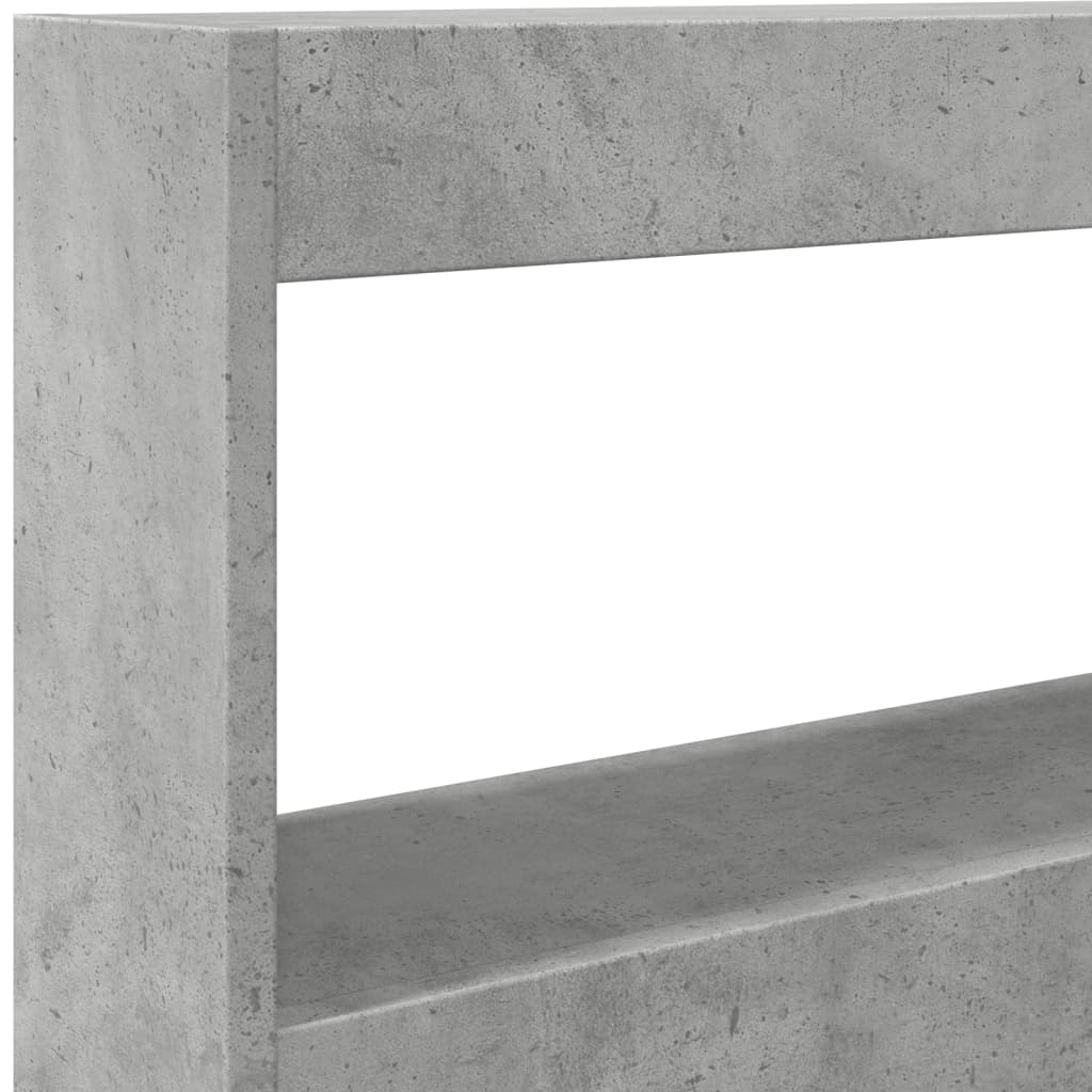 Hoofdbordkast met LED-verlichting 100x17x102 cm betongrijs is nu te koop bij PeponiXL, paradijselijk wonen!