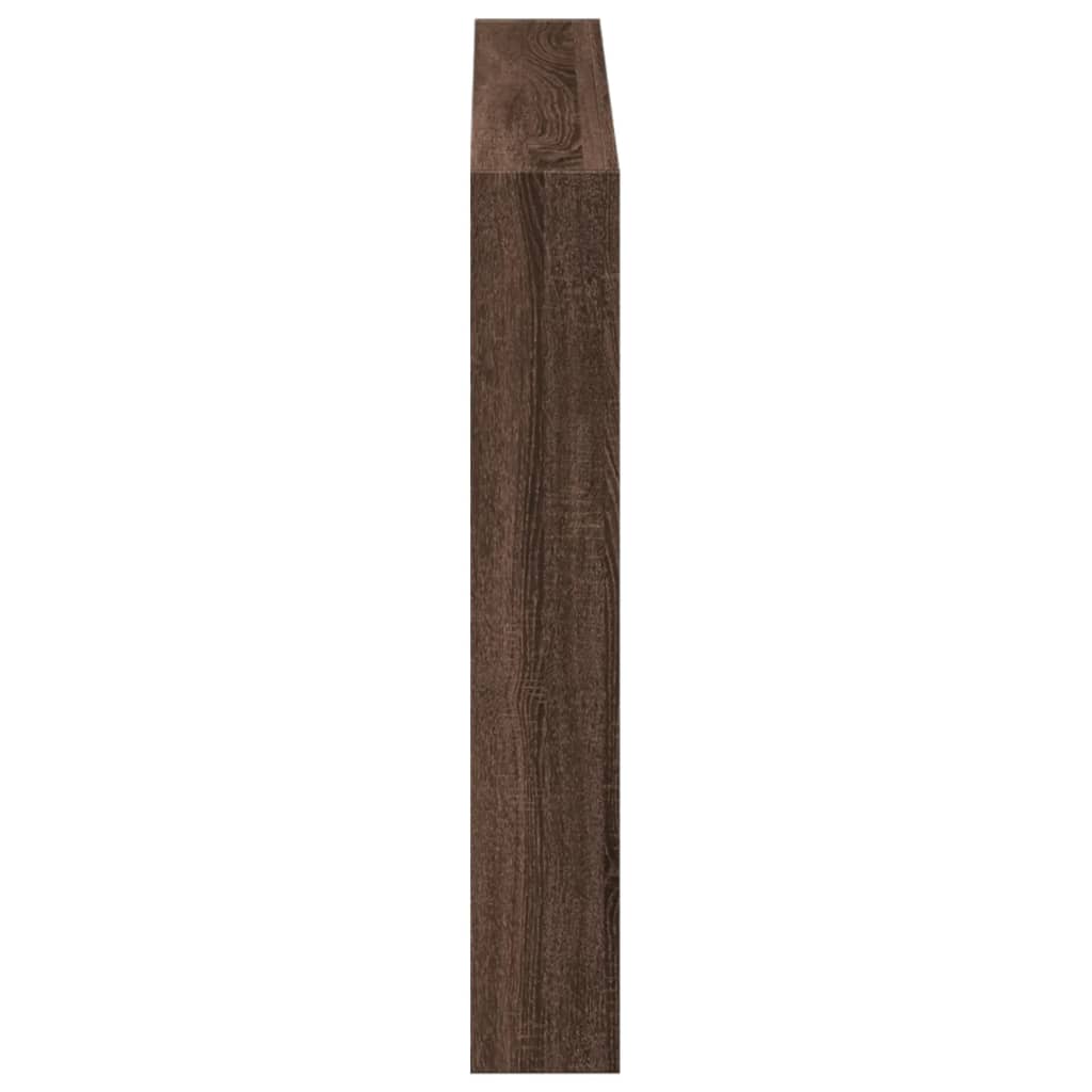 Hoofdbordkast met LED-verlichting 100x17x102 cm bruin eiken is nu te koop bij PeponiXL, paradijselijk wonen!