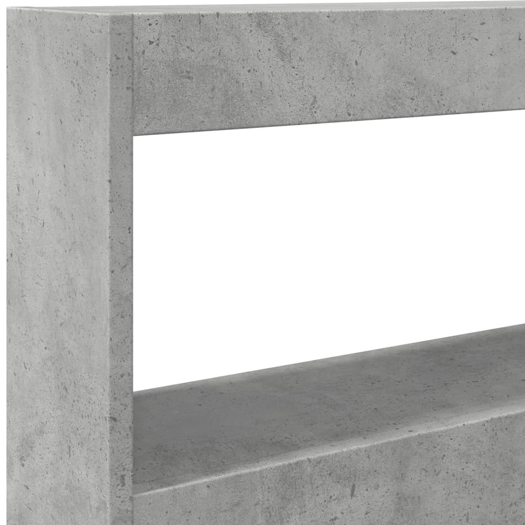 Hoofdbordkast met LED-verlichting 120x17x102 cm betongrijs is nu te koop bij PeponiXL, paradijselijk wonen!
