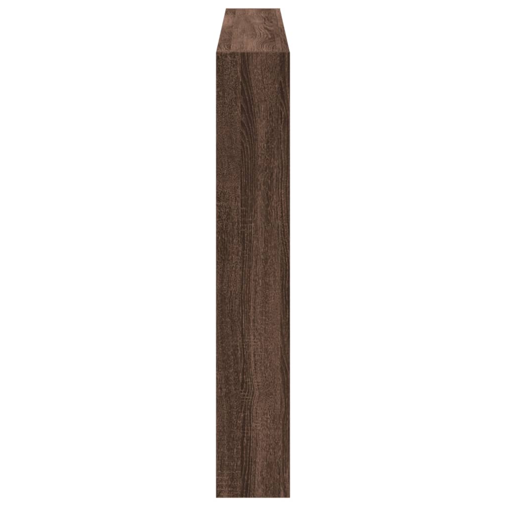 Hoofdbordkast met LED-verlichting 160x17x102 cm bruin eiken is nu te koop bij PeponiXL, paradijselijk wonen!
