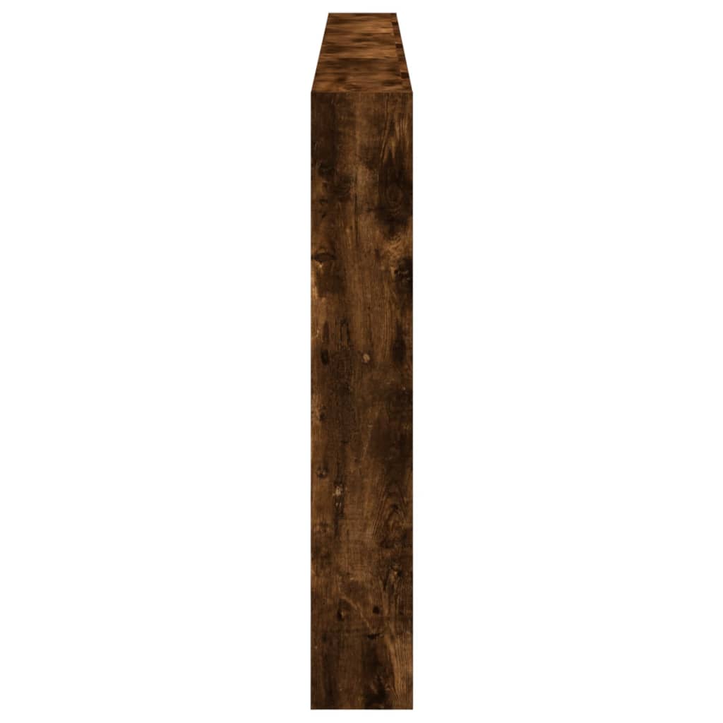 Hoofdbordkast met LED-verlichting 220x17x102 cm gerookt eiken is nu te koop bij PeponiXL, paradijselijk wonen!
