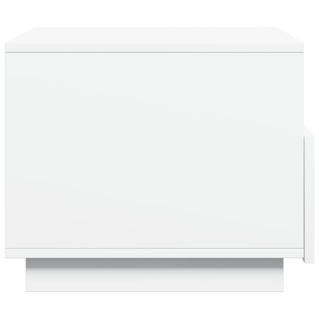 Salontafel met LED-verlichting 50x49x40 cm wit is nu te koop bij PeponiXL, paradijselijk wonen!