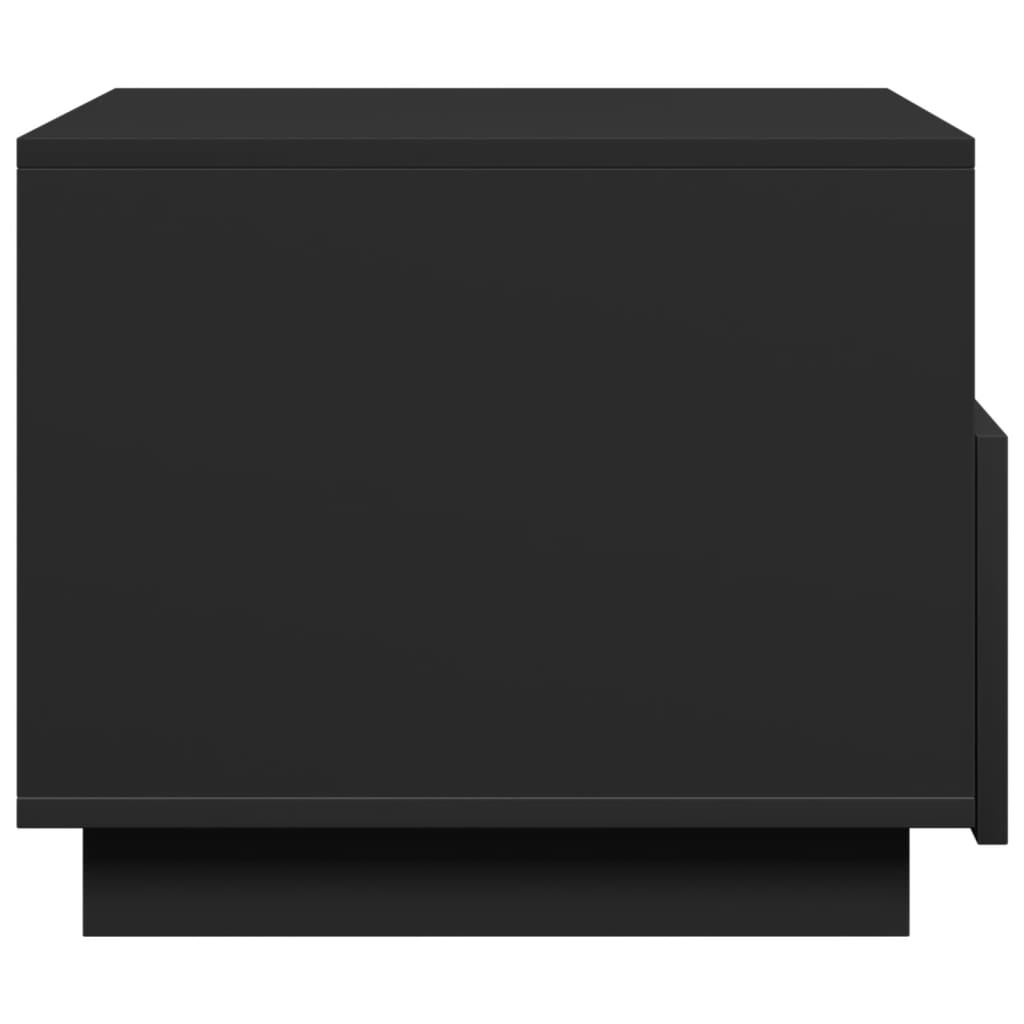 Salontafel met LED-verlichting 50x49x40 cm zwart is nu te koop bij PeponiXL, paradijselijk wonen!