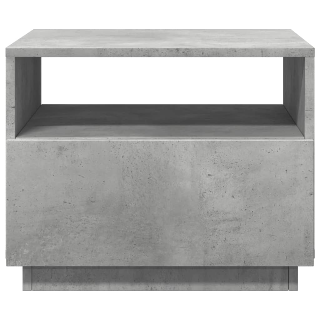 Salontafel met LED-verlichting 50x49x40 cm betongrijs is nu te koop bij PeponiXL, paradijselijk wonen!
