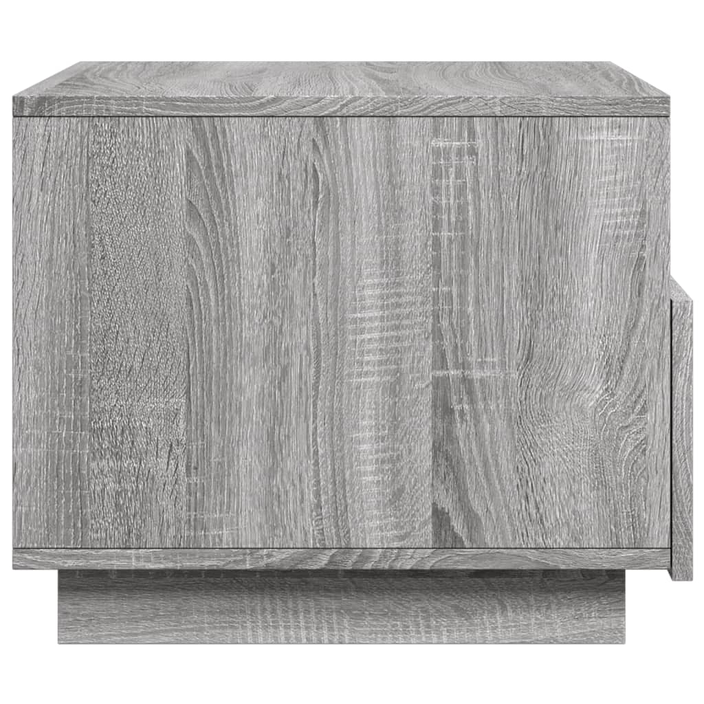 Salontafel met LED-verlichting 50x49x40 cm grijs sonoma eiken is nu te koop bij PeponiXL, paradijselijk wonen!