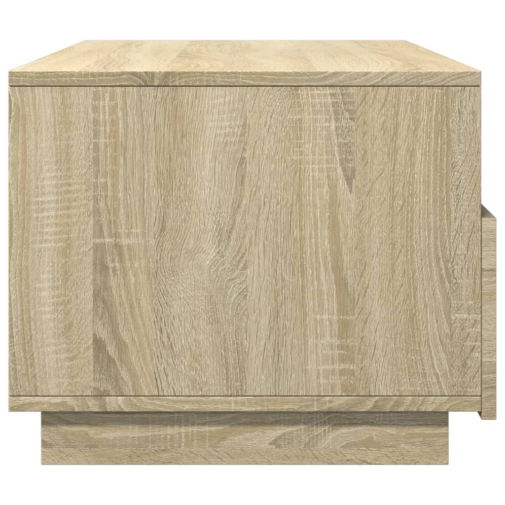 Salontafel met LED-verlichting 90x49x40 cm sonoma eikenkleurig is nu te koop bij PeponiXL, paradijselijk wonen!