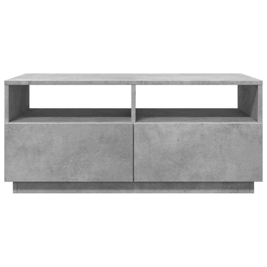 Salontafel met LED-verlichting 90x49x40 cm betongrijs is nu te koop bij PeponiXL, paradijselijk wonen!