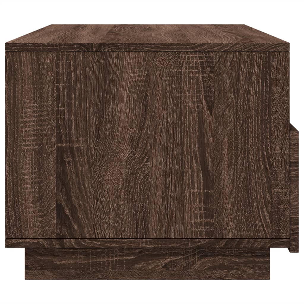 Salontafel met LED-verlichting 90x49x40 cm bruin eikenkleur is nu te koop bij PeponiXL, paradijselijk wonen!