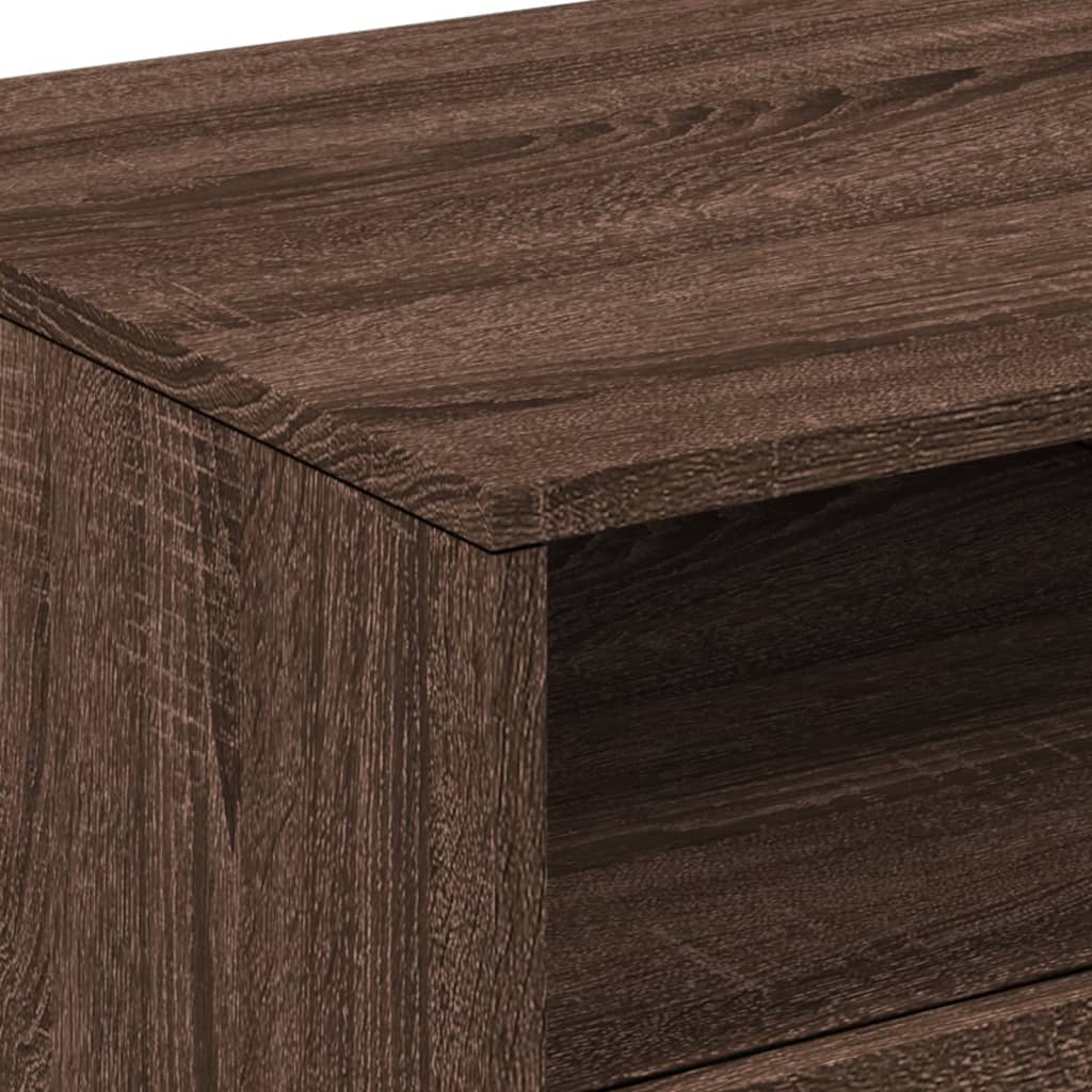 Salontafel met LED-verlichting 90x49x40 cm bruin eikenkleur is nu te koop bij PeponiXL, paradijselijk wonen!