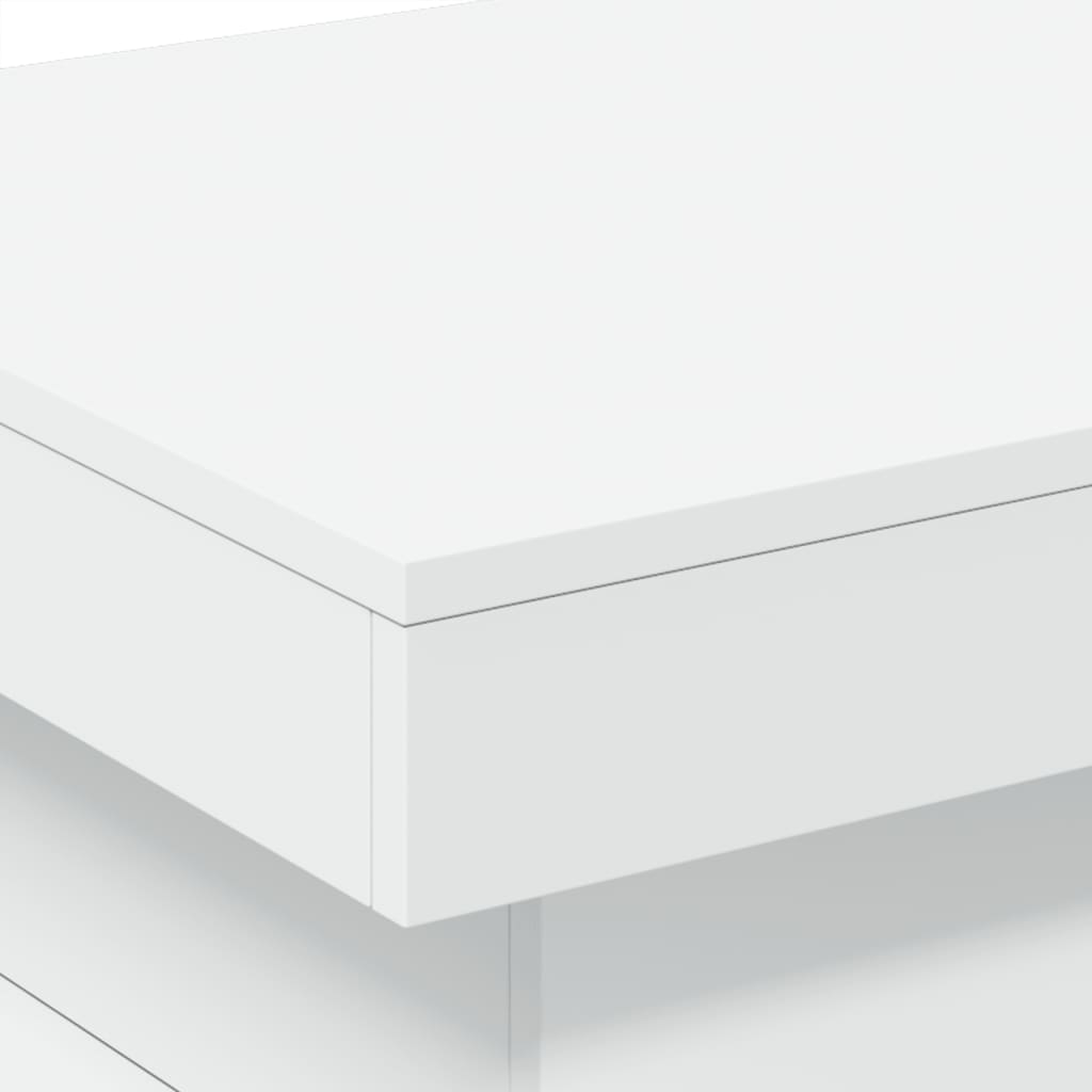 Salontafel met LED-verlichting 50x50x40 cm wit is nu te koop bij PeponiXL, paradijselijk wonen!