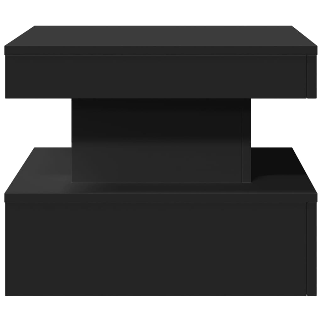 Salontafel met LED-verlichting 50x50x40 cm zwart is nu te koop bij PeponiXL, paradijselijk wonen!