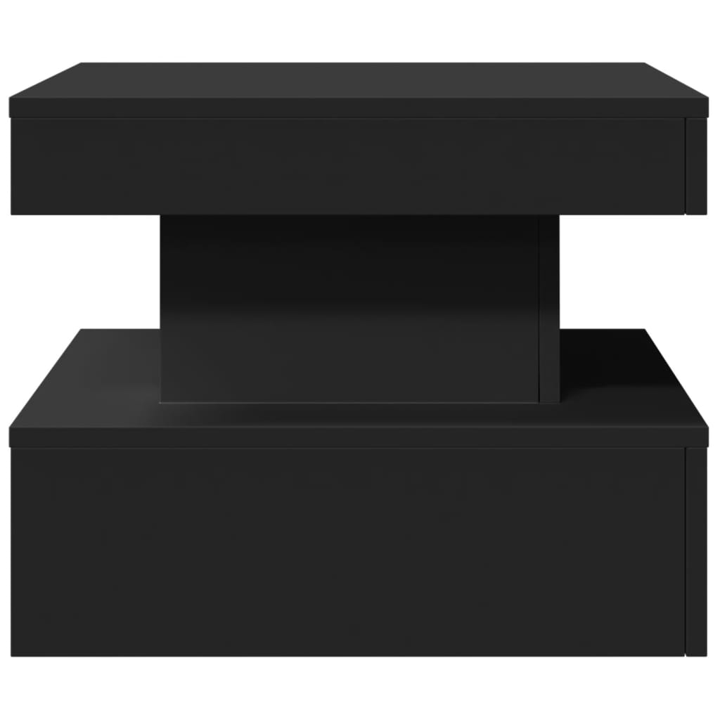Salontafel met LED-verlichting 50x50x40 cm zwart is nu te koop bij PeponiXL, paradijselijk wonen!